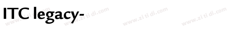 ITC legacy字体转换